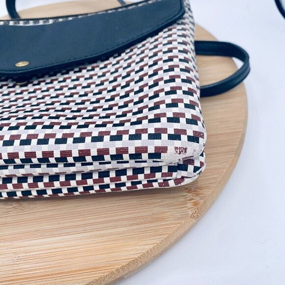 Fossil Messenger Bag Womens Medium Multicolor Leather Crossbody Purse - Picture 3 of 16